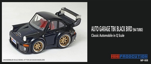 [MP-008] MINIPRODUCTION - AUTO GARAGE TBK BLACK BIRD (964 TURBO) - (Q-Scale)